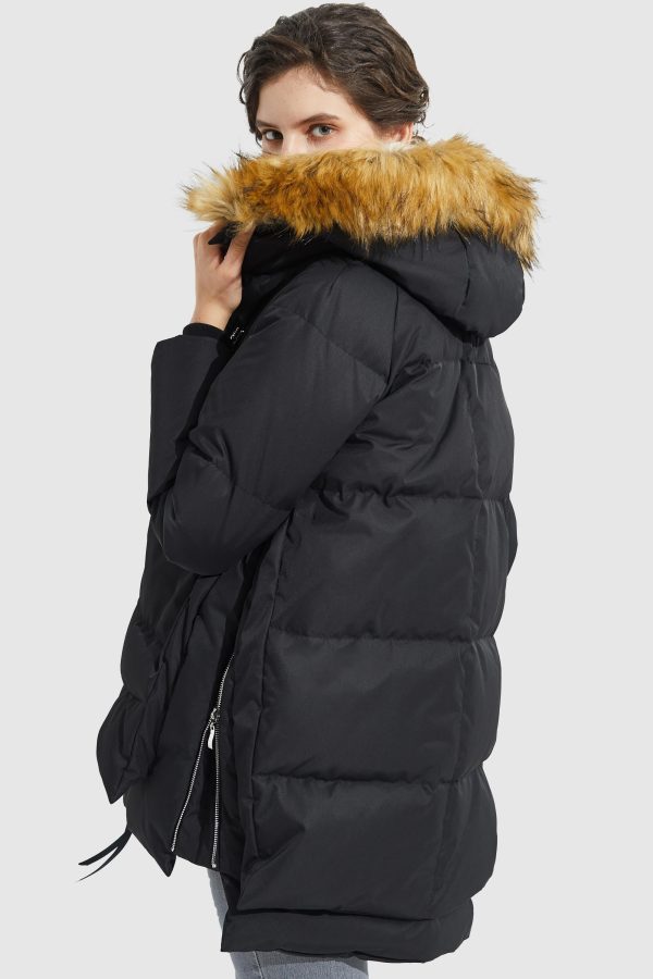 092 Classics Thickened Down Jacket with Faux Fur Hood - Image 30
