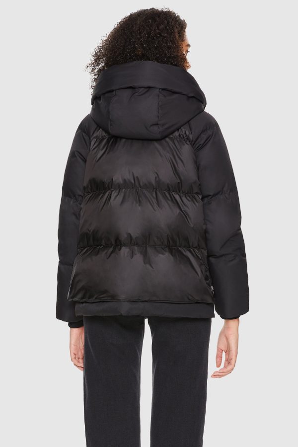 092 Colorlay Cropped Hooded Down Puffer Jacket - Image 13