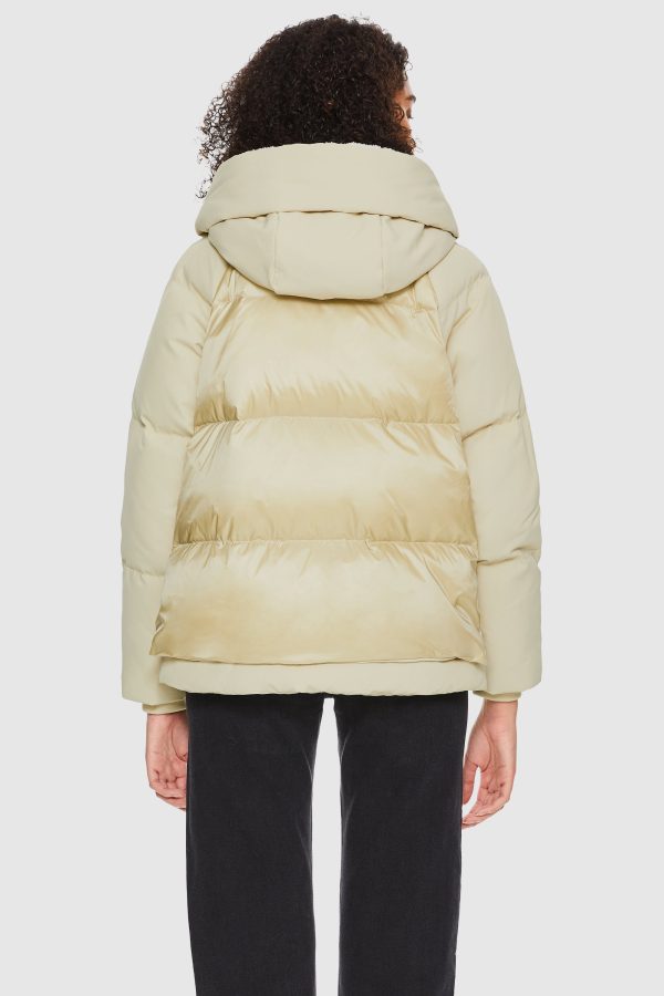 092 Colorlay Cropped Hooded Down Puffer Jacket - Image 9