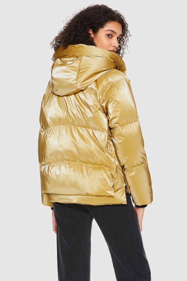 092 Cosmos Cropped Crome Down Jacket - Image 3