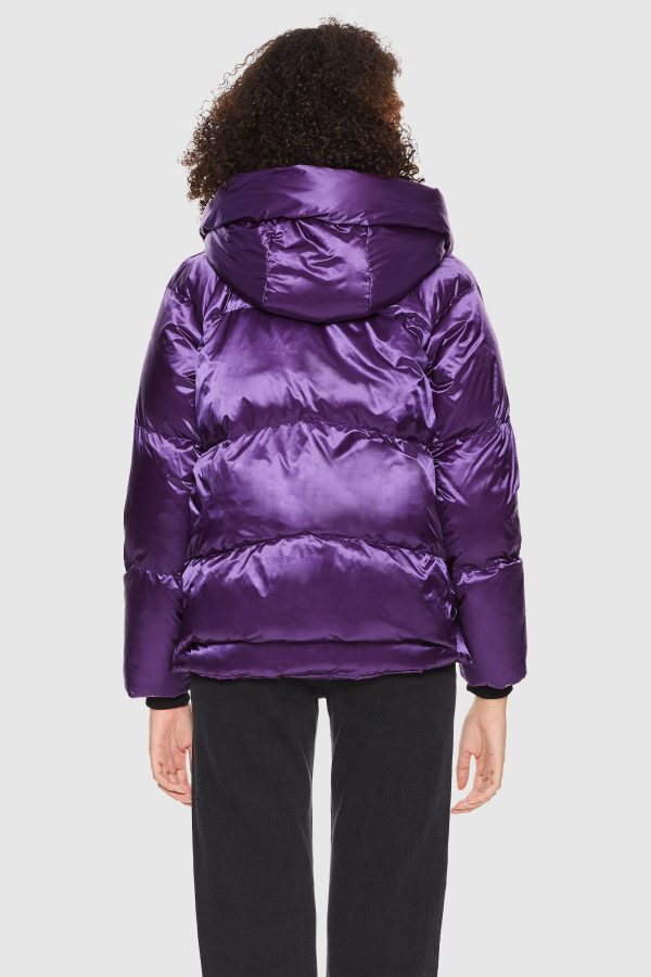 092 Cosmos Cropped Crome Down Jacket - Image 8