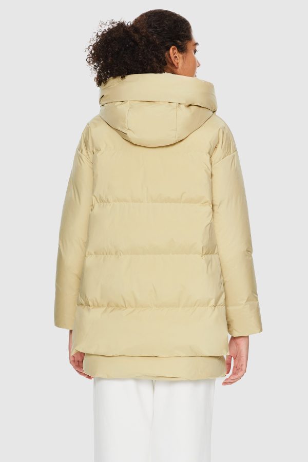 092 O-Lab Hooded Down Jacket with Slitted Hem - Image 8