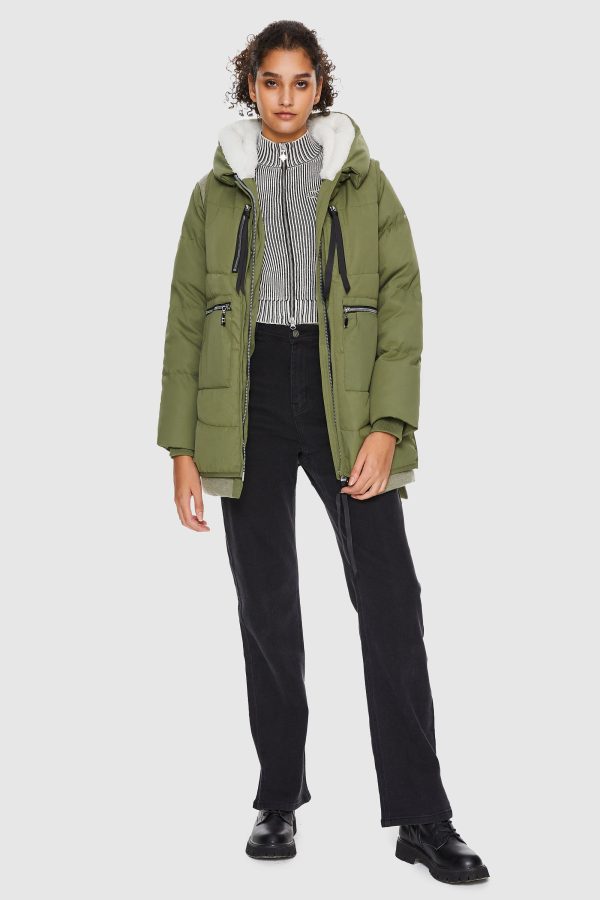 092 O-Lab Thickened Puffer Down Jacket with Detachable Vest