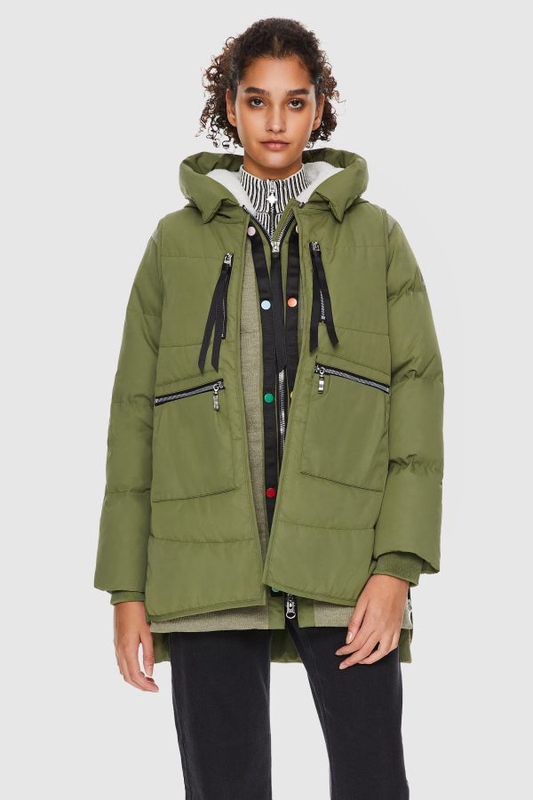 092 O-Lab Thickened Puffer Down Jacket with Detachable Vest - Image 2