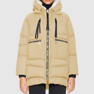 092 Thickened Hooded Down Puffer Jacket