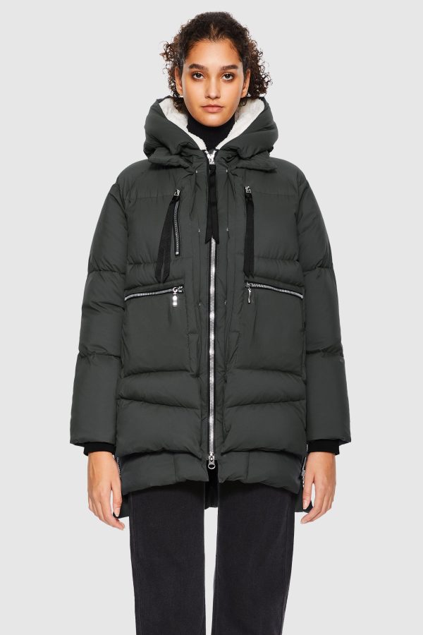 092 Thickened Hooded Down Puffer Jacket - Image 13