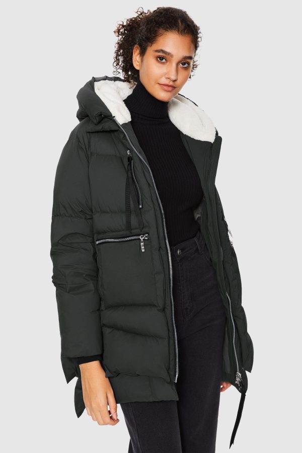 092 Thickened Hooded Down Puffer Jacket - Image 15