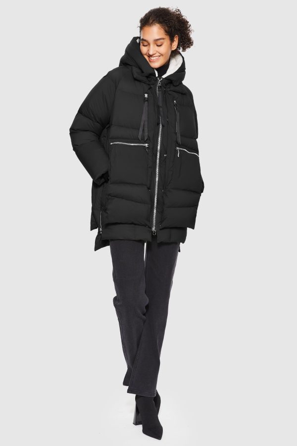 092 Thickened Hooded Down Puffer Jacket - Image 9