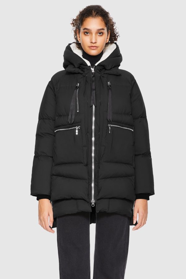 092 Thickened Hooded Down Puffer Jacket - Image 8