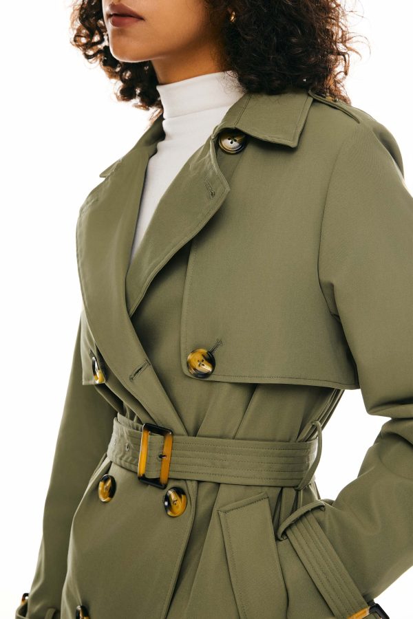 3/4 Belted Double-Breasted Hudson Trench - Image 26