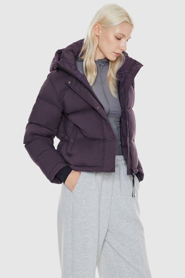 Aurora Cropped Thermal Down Puffer Jacket - Image 8