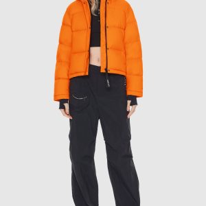 Aurora Cropped Thermal Down Puffer Jacket