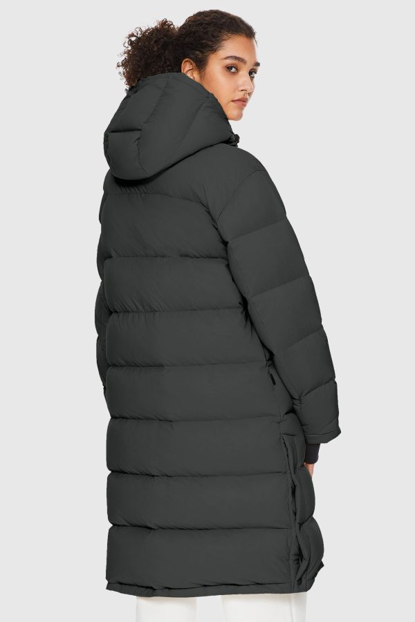 Aurora Long Detachable Hooded Down Jacket - Image 11