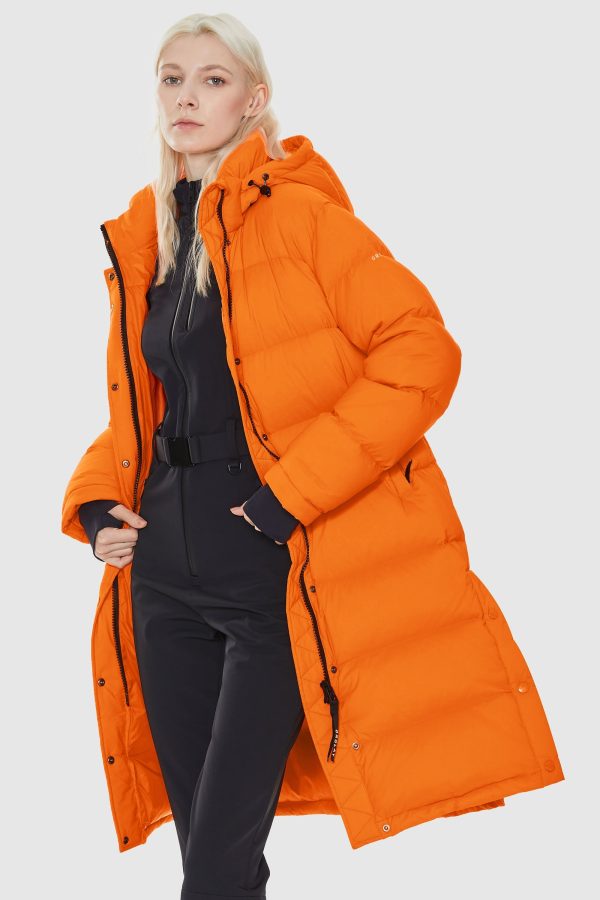 Aurora Long Detachable Hooded Down Jacket - Image 4