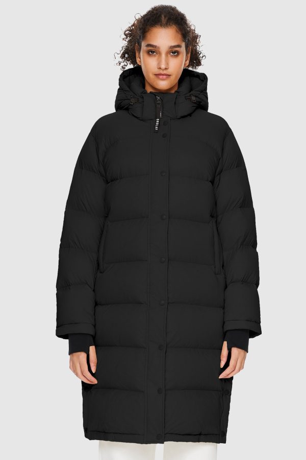Aurora Long Detachable Hooded Down Jacket - Image 5