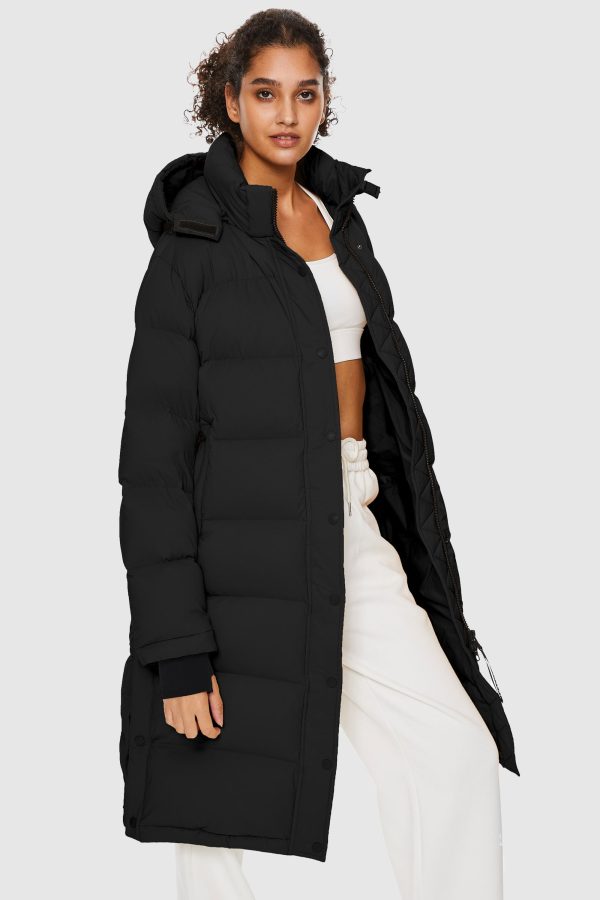 Aurora Long Detachable Hooded Down Jacket - Image 7