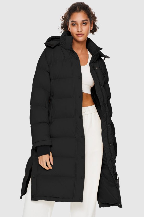 Aurora Long Detachable Hooded Down Jacket - Image 8
