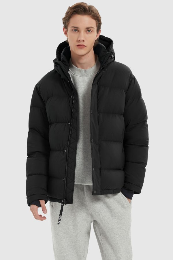 Aurora Mens Down Puffer with Detachable Hood - Image 6