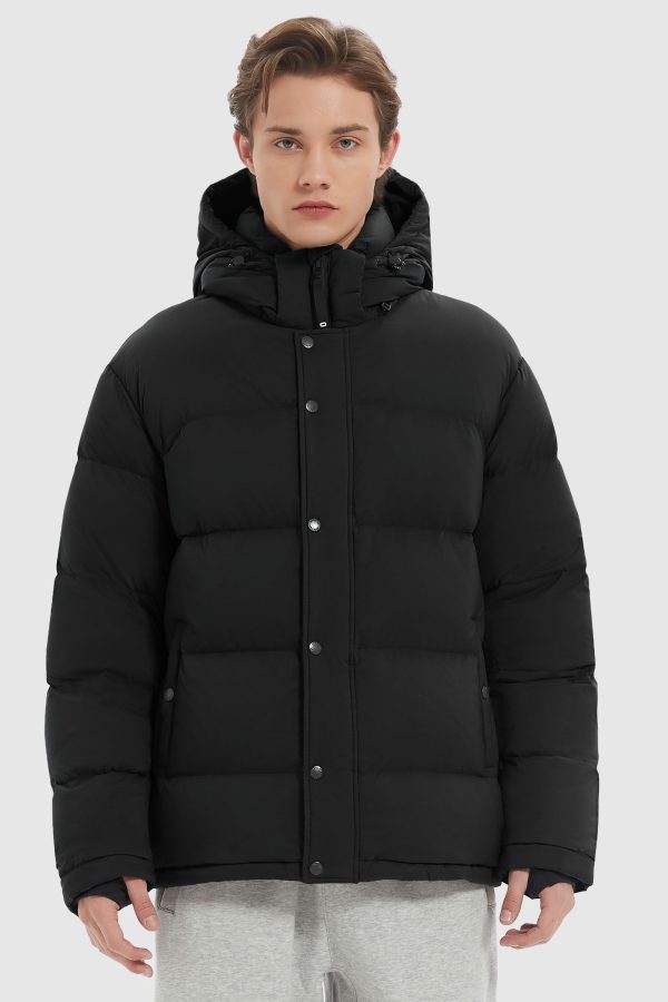 Aurora Mens Down Puffer with Detachable Hood - Image 8
