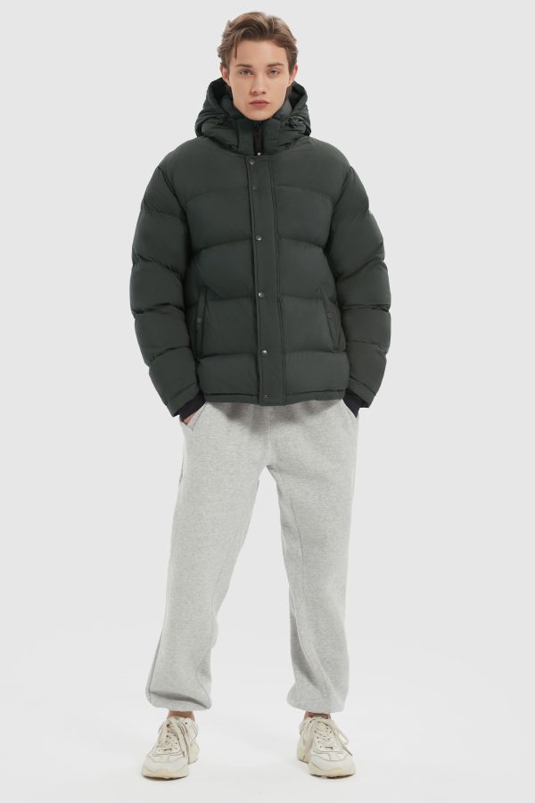 Aurora Mens Down Puffer with Detachable Hood - Image 9