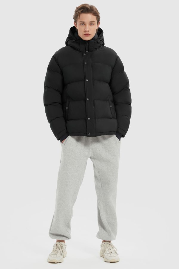 Aurora Mens Down Puffer with Detachable Hood - Image 5