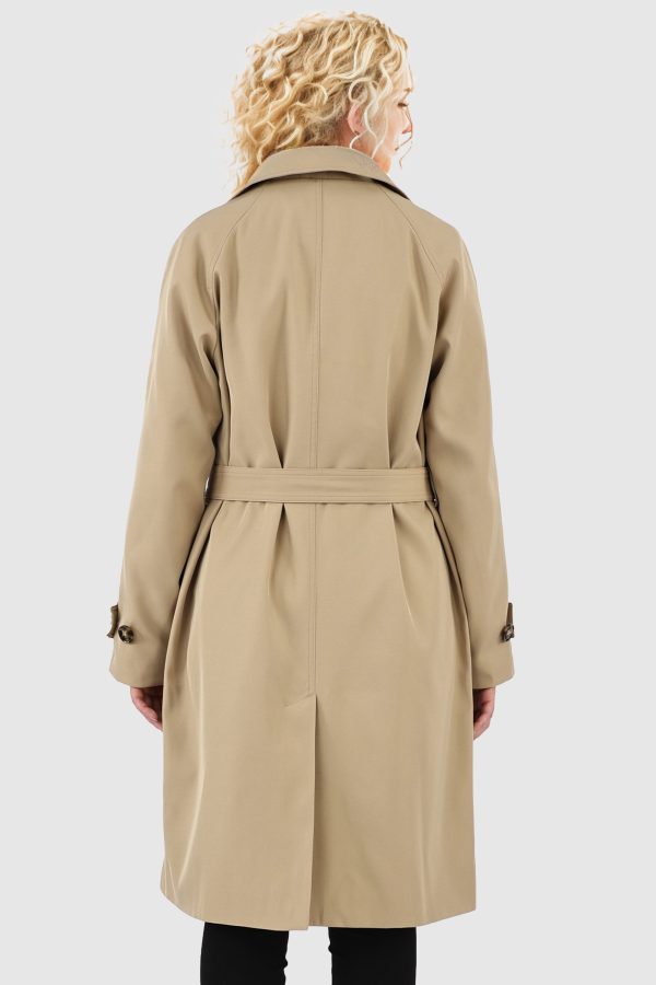 Casual Belted Lapel Trench - Image 3