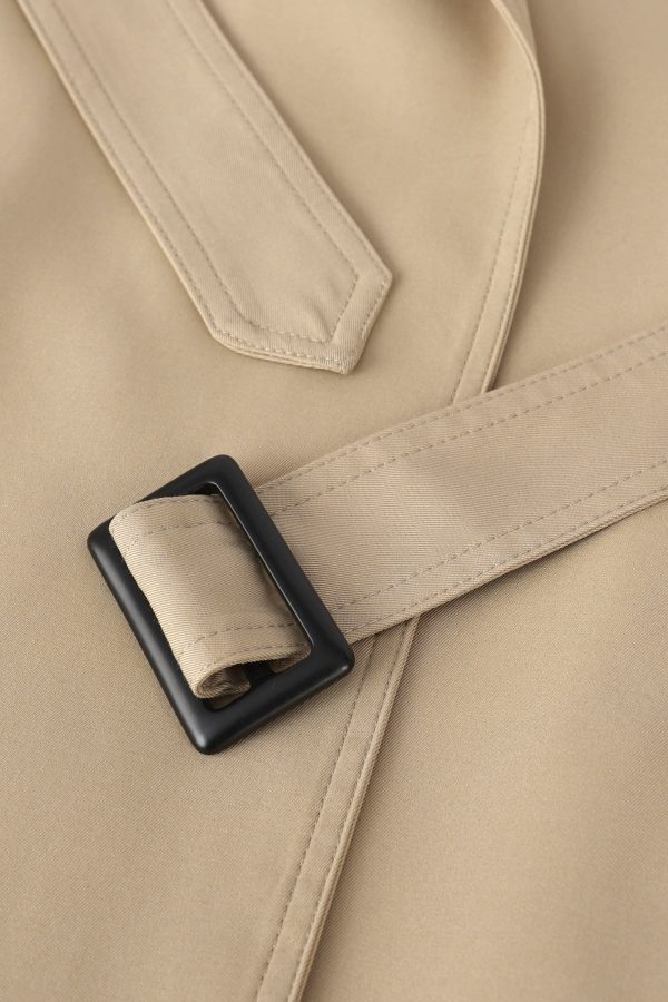 Casual Belted Lapel Trench - Image 6