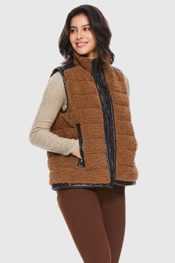 Casual Fleece Down Vest - Image 6