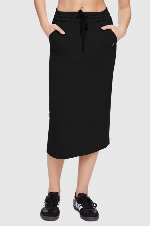 Casual High Waisted Midi Skirt - Image 11