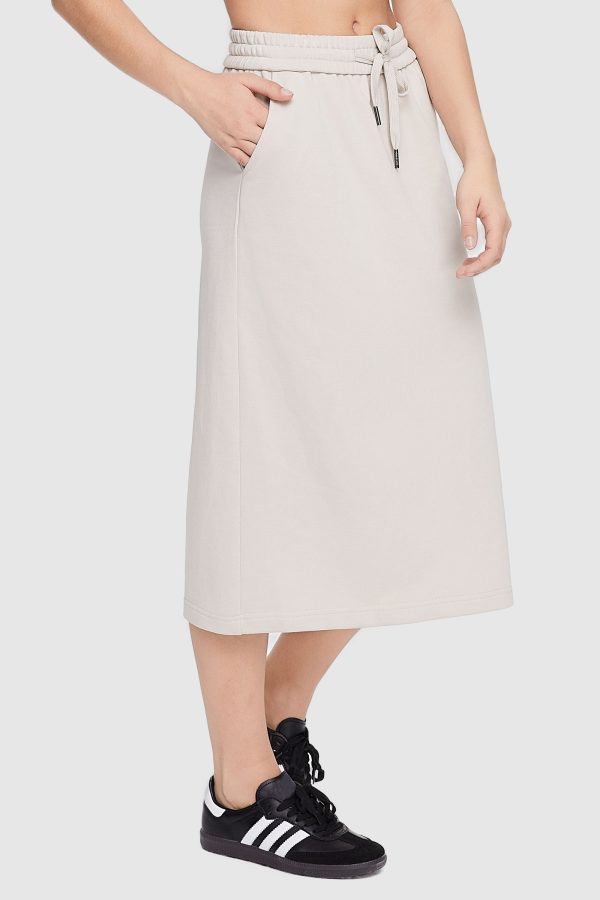 Casual High Waisted Midi Skirt - Image 7