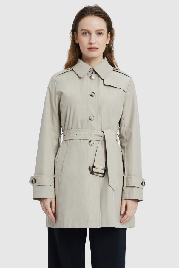 Classic Windproof Belted Hudson Trench - Image 10