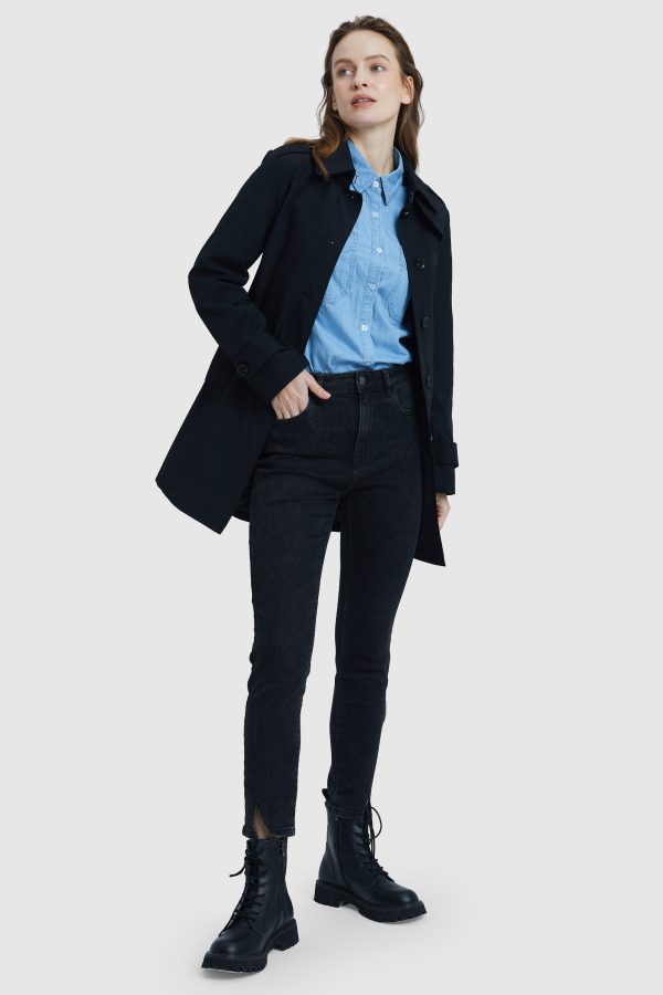 Classic Windproof Belted Hudson Trench - Image 13