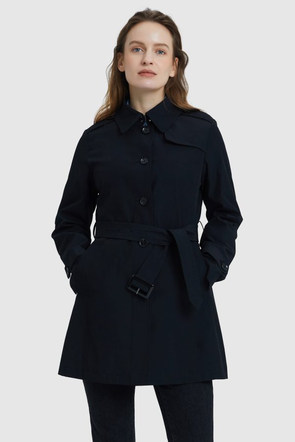Classic Windproof Belted Hudson Trench - Image 14