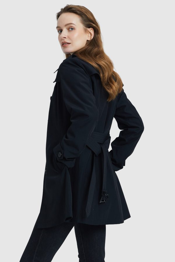 Classic Windproof Belted Hudson Trench - Image 15