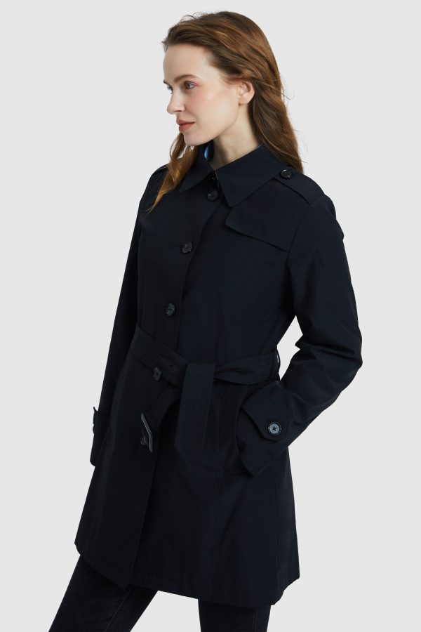 Classic Windproof Belted Hudson Trench - Image 16