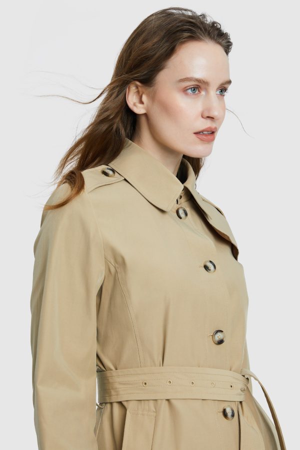 Classic Windproof Belted Hudson Trench - Image 4