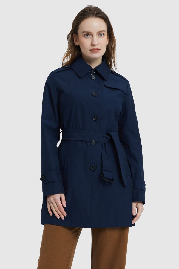 Classic Windproof Belted Hudson Trench - Image 6
