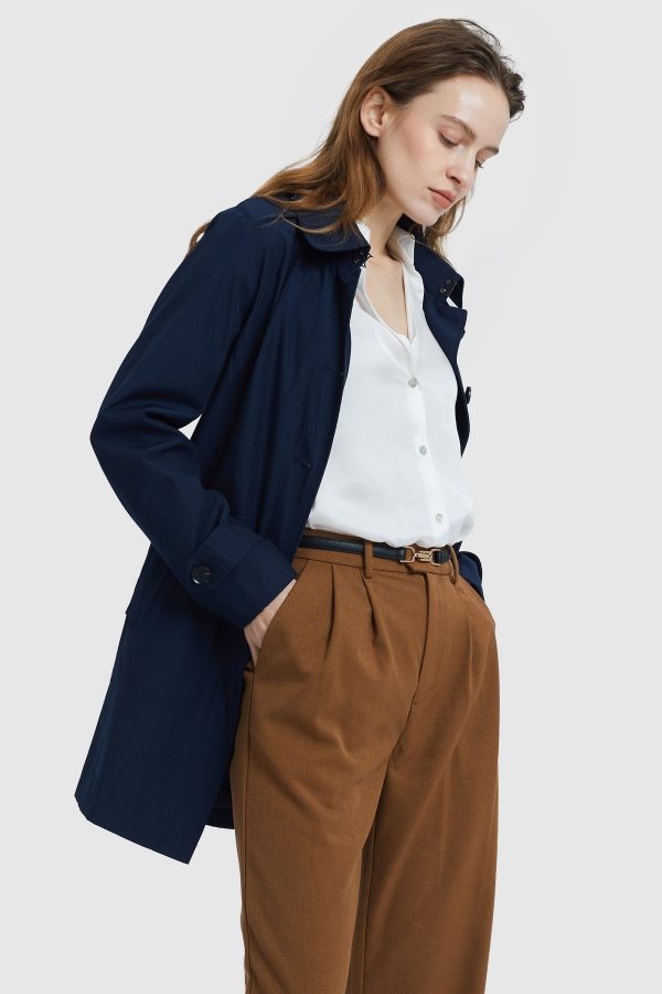 Classic Windproof Belted Hudson Trench - Image 7