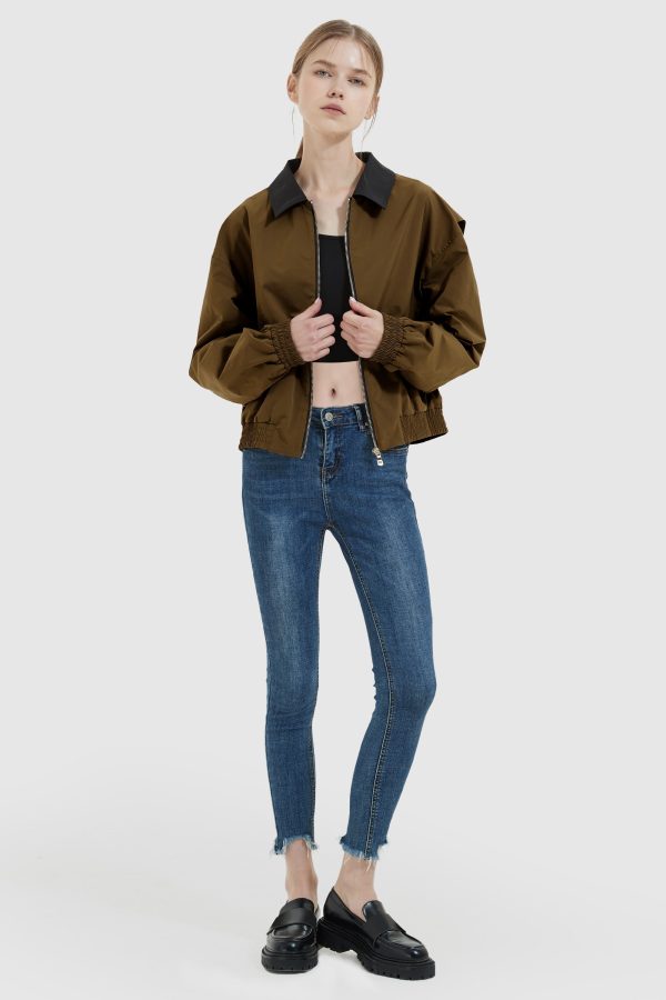 Collared Bomber Jacket