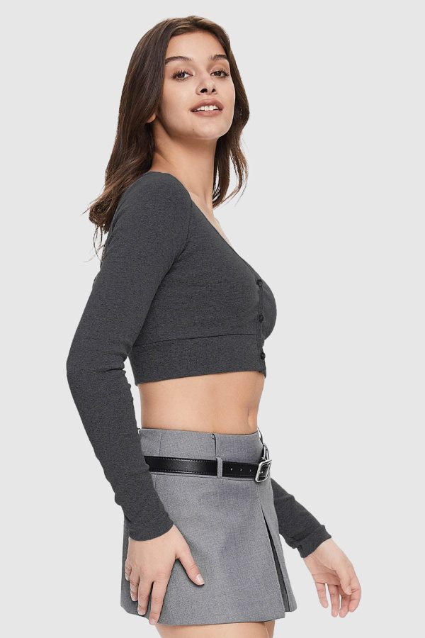 Cropped Pullover Sweater - Image 8