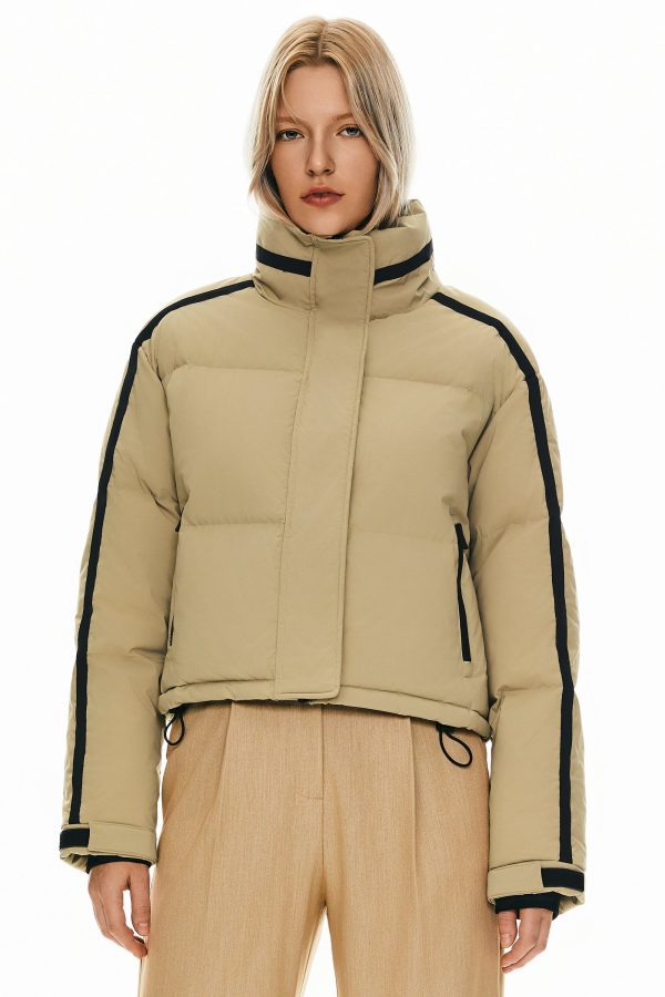 Cropped Quilted Down Puffer Jacket - Image 10