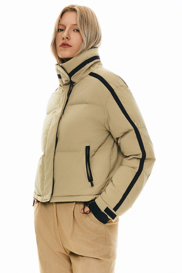 Cropped Quilted Down Puffer Jacket - Image 11