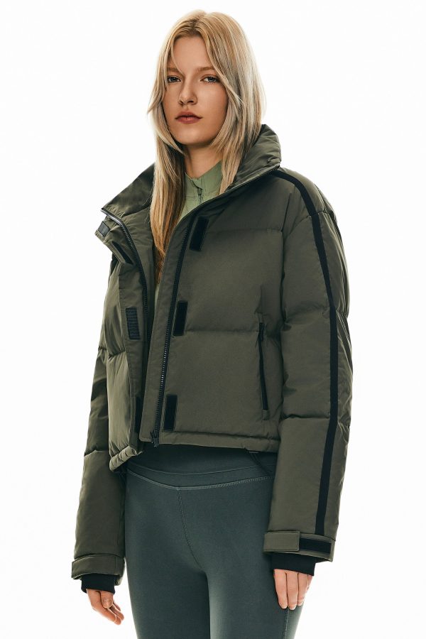 Cropped Quilted Down Puffer Jacket - Image 15