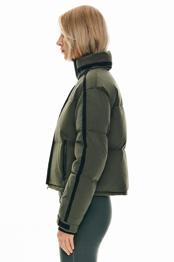 Cropped Quilted Down Puffer Jacket - Image 16
