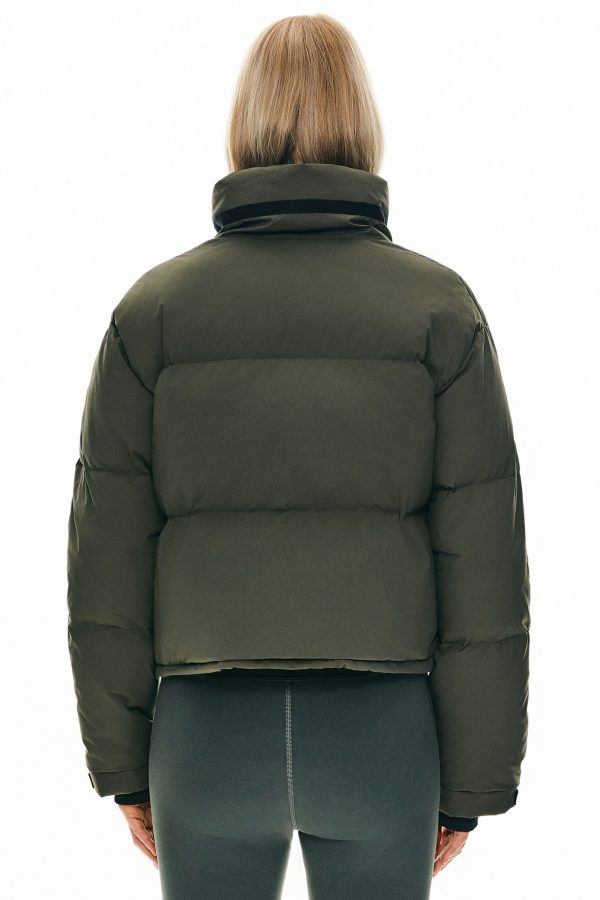 Cropped Quilted Down Puffer Jacket - Image 17