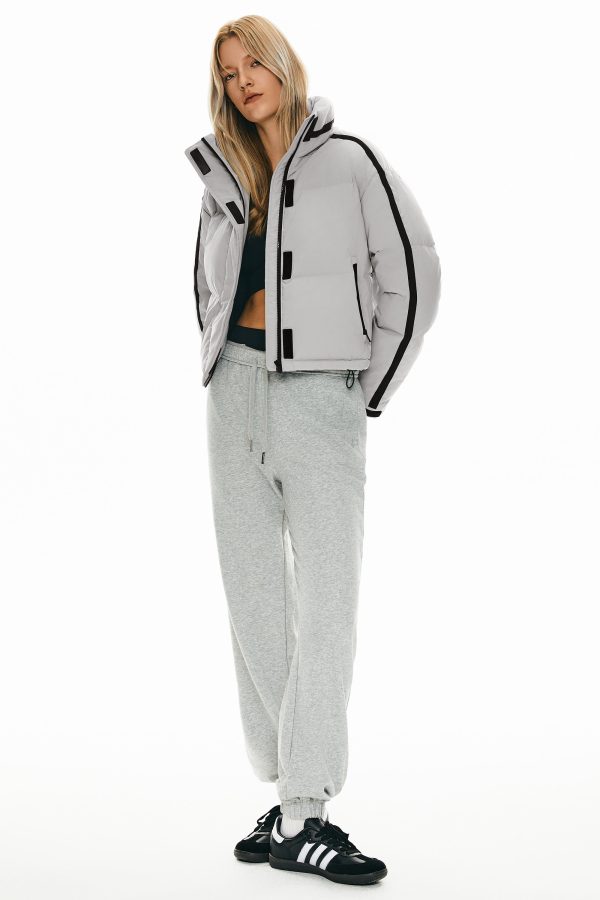 Cropped Quilted Down Puffer Jacket - Image 3