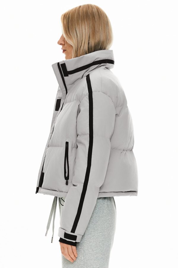 Cropped Quilted Down Puffer Jacket - Image 5