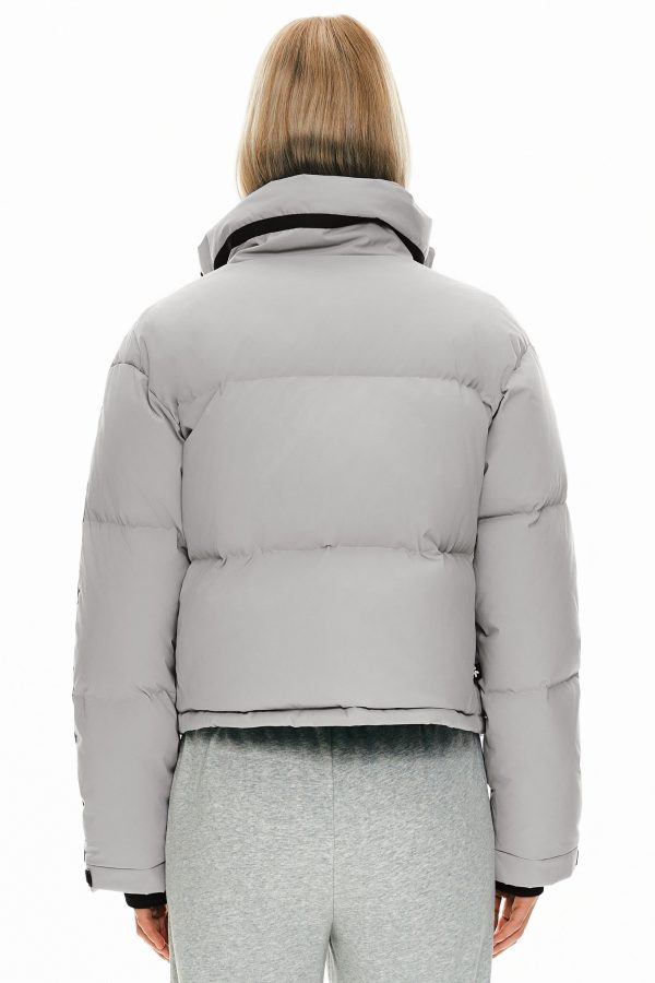 Cropped Quilted Down Puffer Jacket - Image 6