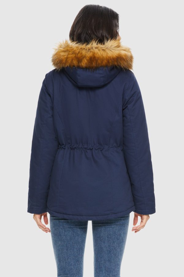 Detachable Faux Fur Winter Parka Jacket - Image 15