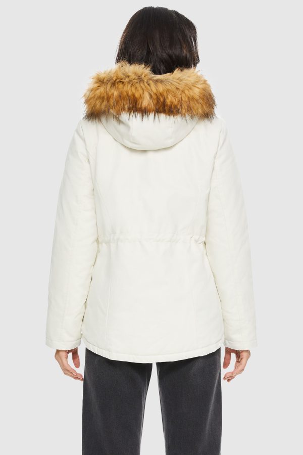 Detachable Faux Fur Winter Parka Jacket - Image 3